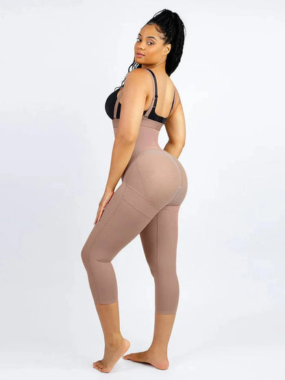 CurvyPower | NL bodysuit Adjustable Straps Open-Bust Tummy Control Shapewear Bodysuit