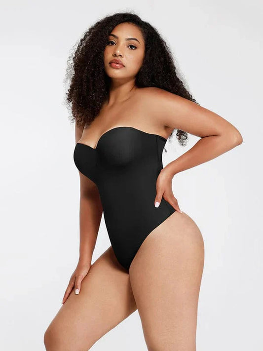 CurvyPower | NL bodysuit Black / S Strapless Underwire One-Piece Tummy Control Bodysuit Shapewear