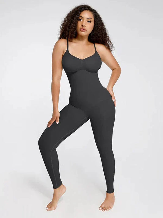 CurvyPower | NL bodysuit Black / XS/S Seamless Bodysuit with Breast Support and Waist-to-Abdomen Shaping