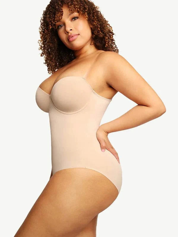 CurvyPower | NL bodysuit Bust Capped Shapewear Tummy Control Bodysuit