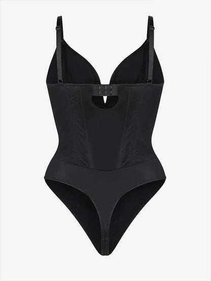 CurvyPower | NL bodysuit Deep V-Neck Tummy Control Shapewear Bodysuit