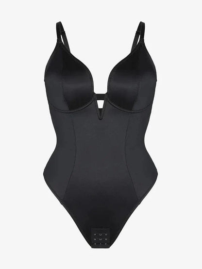 CurvyPower | NL bodysuit Deep V-Neck Tummy Control Shapewear Bodysuit