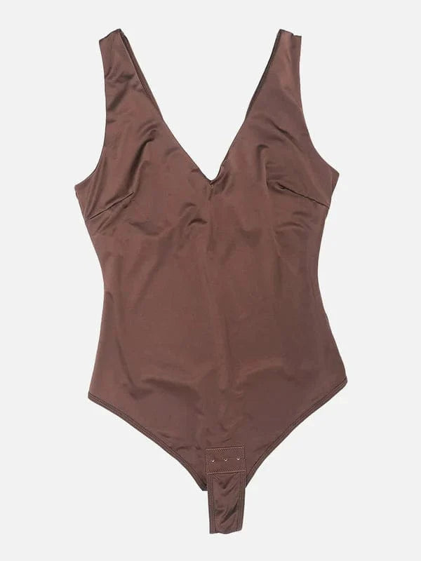 CurvyPower | NL bodysuit Deep V Neck Waist Slimming Shapewear Bodysuit
