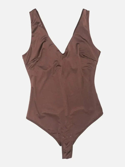 CurvyPower | NL bodysuit Deep V Neck Waist Slimming Shapewear Bodysuit