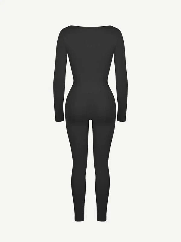 CurvyPower | NL bodysuit Deep V Whole Body Tummy Control Shaping Bodysuit