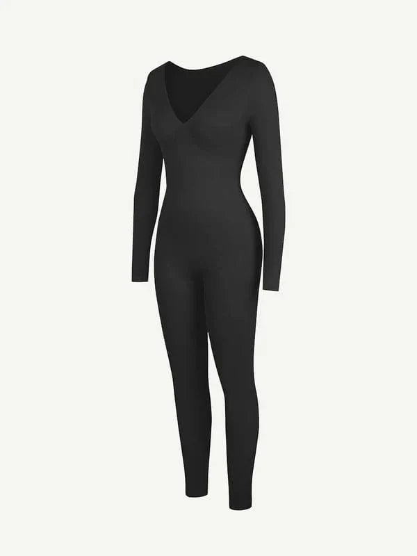 CurvyPower | NL bodysuit Deep V Whole Body Tummy Control Shaping Bodysuit