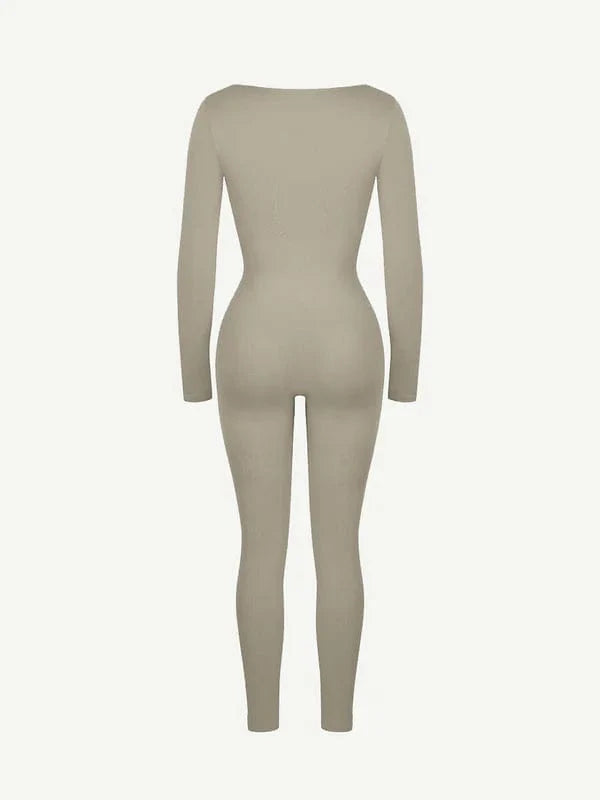 CurvyPower | NL bodysuit Deep V Whole Body Tummy Control Shaping Bodysuit