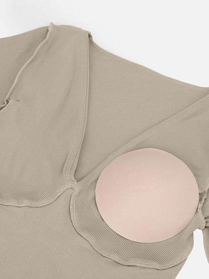 CurvyPower | NL bodysuit Deep V Whole Body Tummy Control Shaping Bodysuit