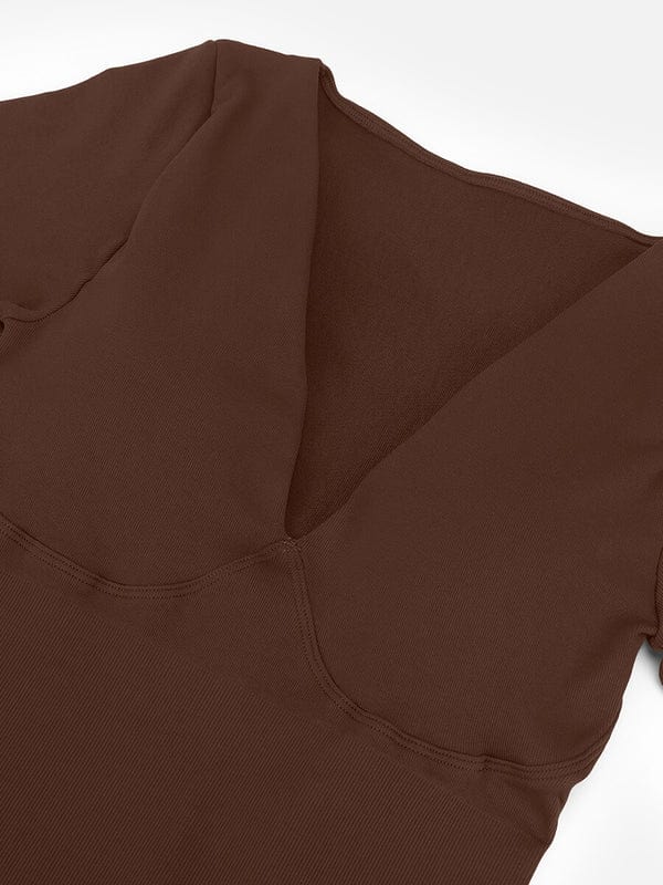 CurvyPower | NL bodysuit Deep V Whole Body Tummy Control Shaping Bodysuit
