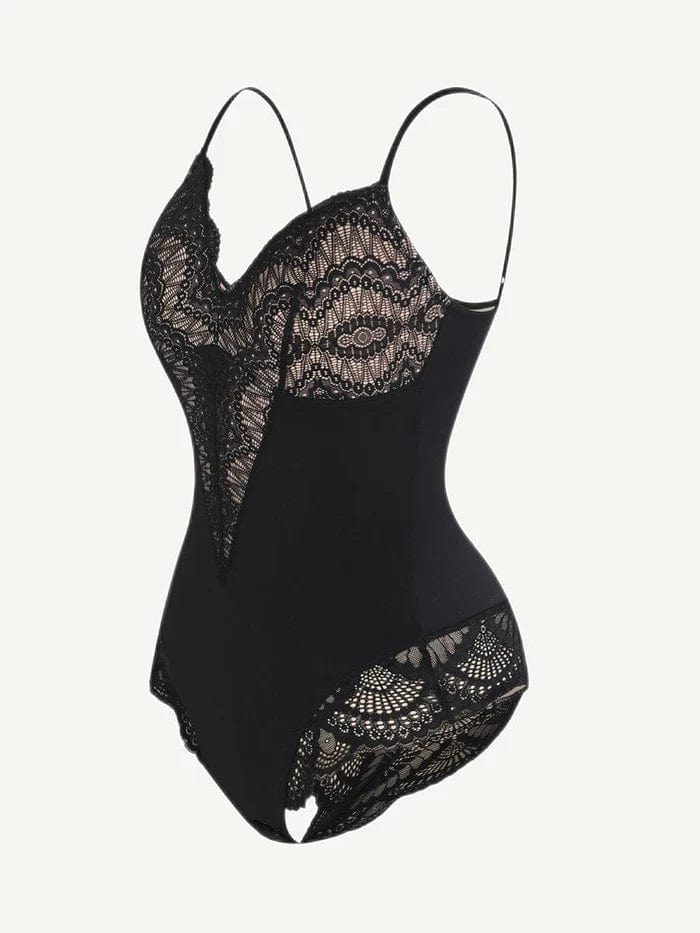 CurvyPower | NL bodysuit Elegant Lace Tummy Control Shapewear Bodysuit