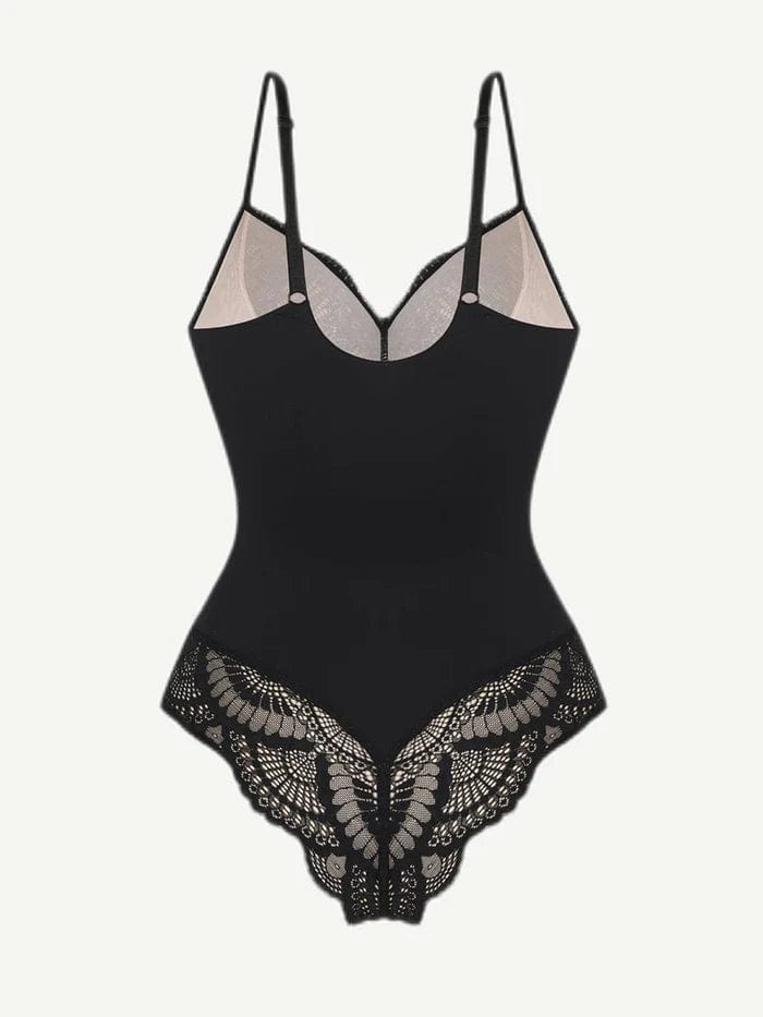 CurvyPower | NL bodysuit Elegant Lace Tummy Control Shapewear Bodysuit