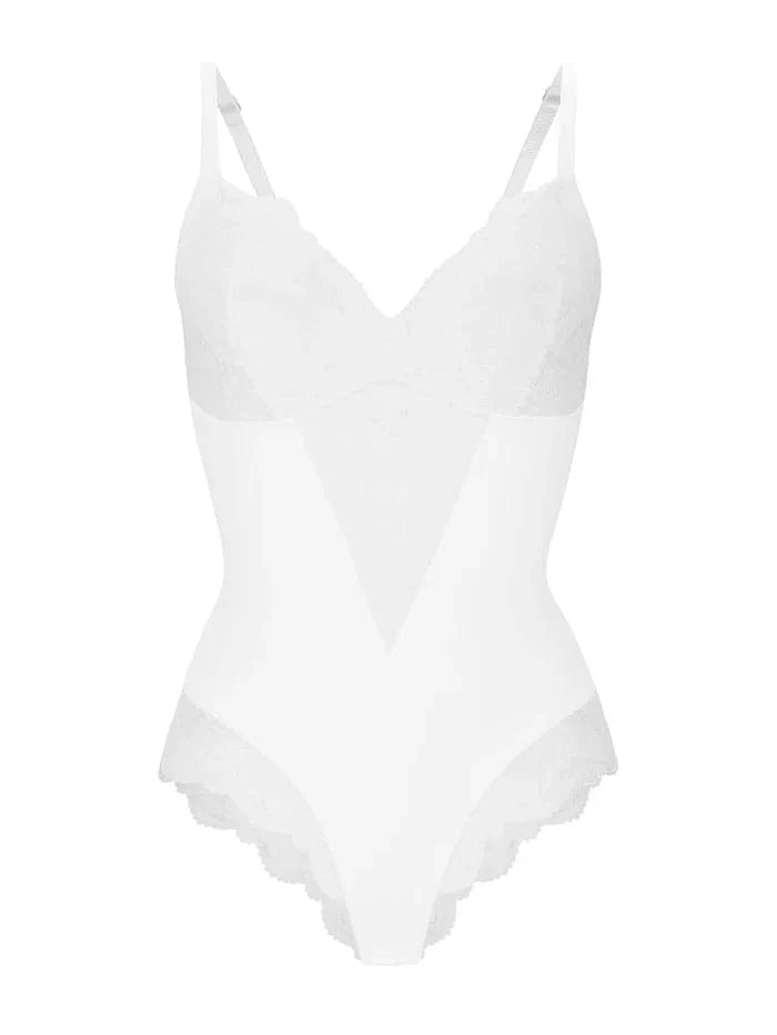 CurvyPower | NL bodysuit Elegant Lace Tummy Control Shapewear Bodysuit