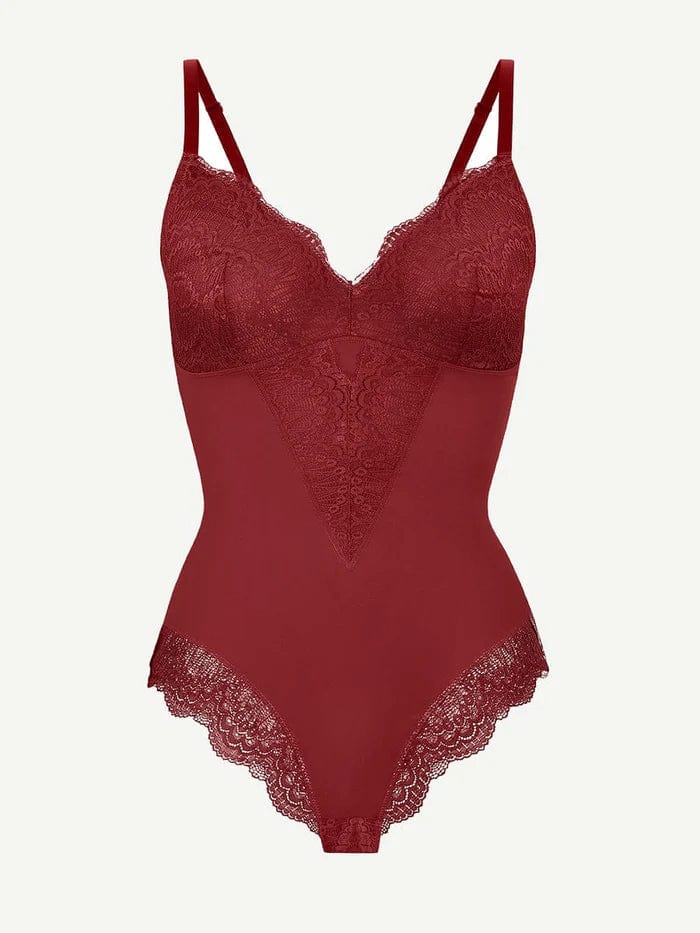 CurvyPower | NL bodysuit Elegant Lace Tummy Control Shapewear Bodysuit
