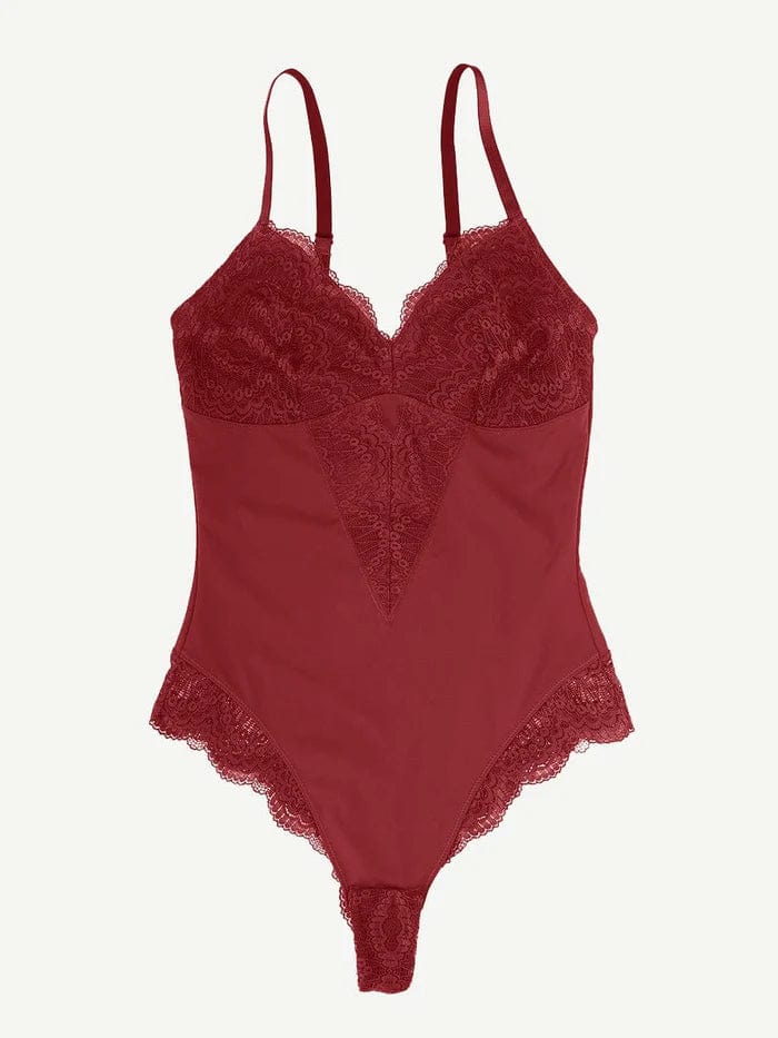 CurvyPower | NL bodysuit Elegant Lace Tummy Control Shapewear Bodysuit