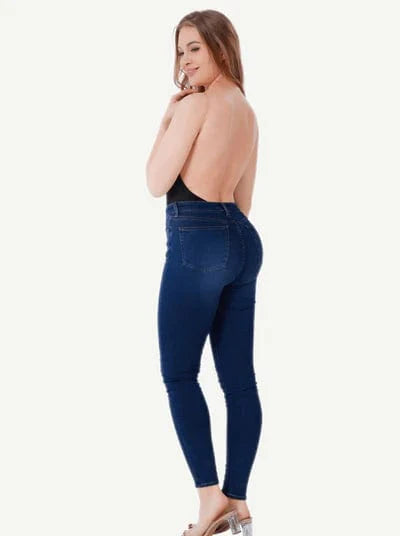 CurvyPower | NL bodysuit Lace-Trimmed Deep V Neck Shapewear Low Back Bodysuit