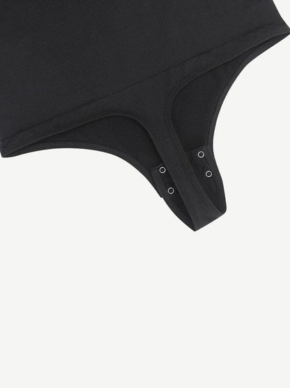 CurvyPower | NL bodysuit Long Sleeve and Diagonal Neck Compression Shapewear Thong  Bodysuit