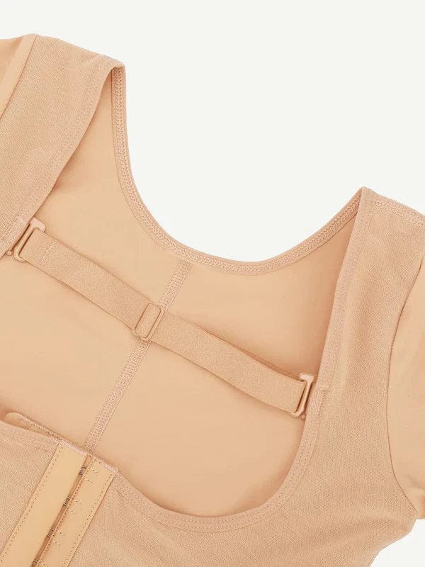 CurvyPower | NL bodysuit Long Sleeve Shapewear Bodysuit with U-Shape Post-Surgical Bust Support