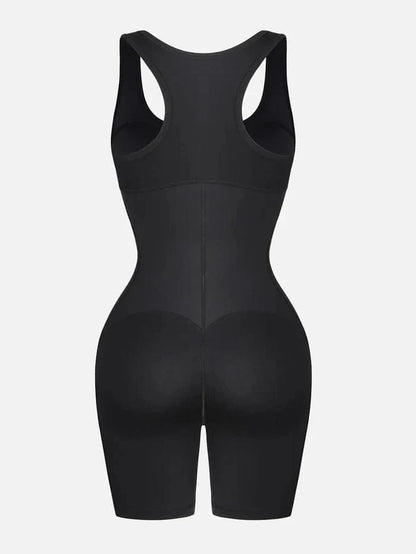 CurvyPower | NL bodysuit One Piece Shaping Bodysuit with Front Zipper and Side Pockets