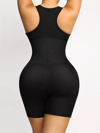 CurvyPower | NL bodysuit One Piece Shaping Bodysuit with Front Zipper and Side Pockets