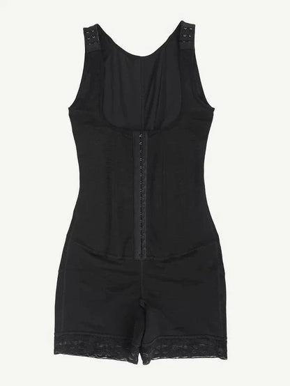 CurvyPower | NL bodysuit Open Bust Compression Bodysuit with Steel Boning for Women’s Tummy Control