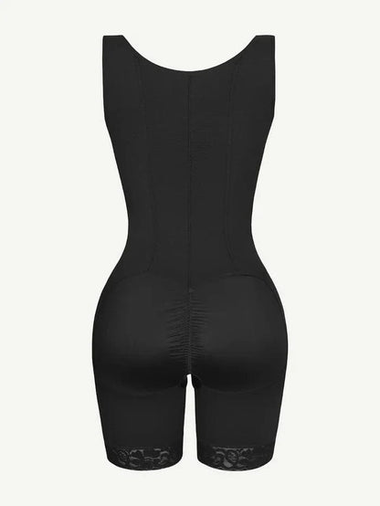 CurvyPower | NL bodysuit Open Bust Compression Bodysuit with Steel Boning for Women’s Tummy Control