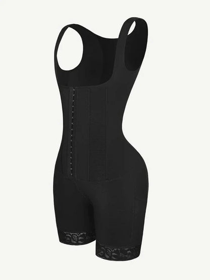 CurvyPower | NL bodysuit Open Bust Compression Bodysuit with Steel Boning for Women’s Tummy Control