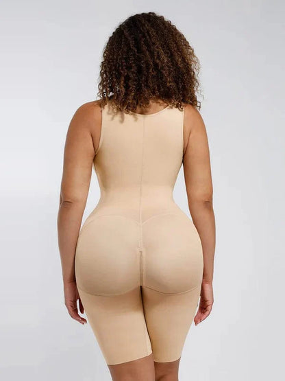 CurvyPower | NL bodysuit Shapewear Bodysuit Covering Postoperative Chest with Side Zipper