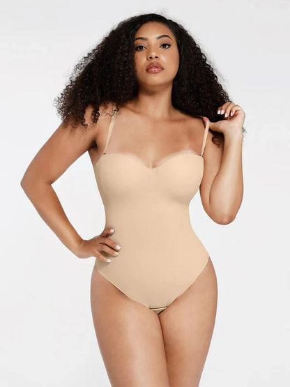 CurvyPower | NL bodysuit Strapless Underwire One-Piece Tummy Control Bodysuit Shapewear
