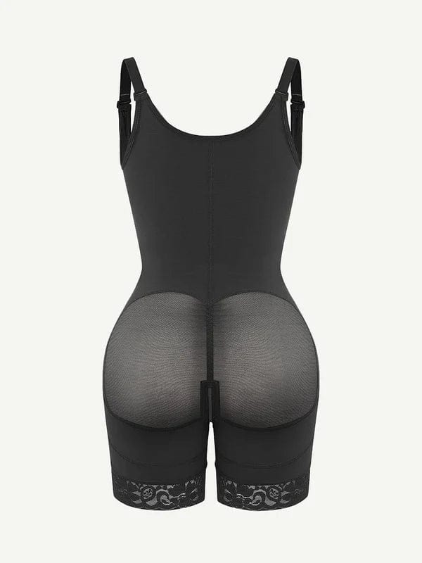 CurvyPower | NL bodysuit Tummy Control Lace Open Bust Shapewear Bodysuit