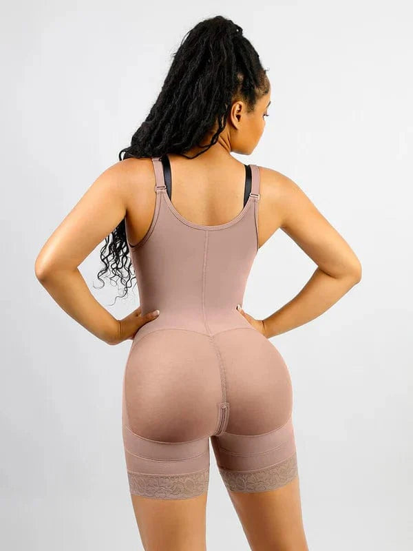 CurvyPower | NL bodysuit Tummy Control Lace Open Bust Shapewear Bodysuit