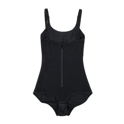 CurvyPower | NL bodysuit Waist Trainer Shapewear with Front Zipper and Adjustable Strap Bodysuit
