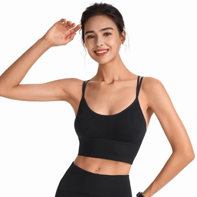 CurvyPower | NL Bras High Support Criss Cross Sports Strappy Bra