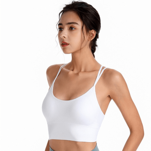 CurvyPower | NL Bras High Support Criss Cross Sports Strappy Bra