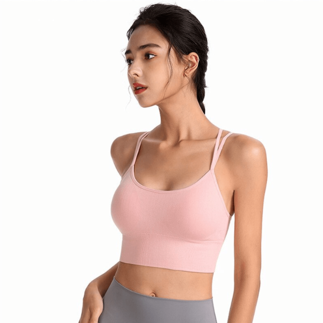 CurvyPower | NL Bras High Support Criss Cross Sports Strappy Bra