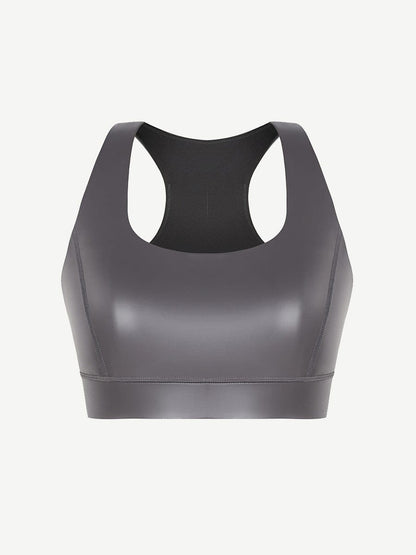 CurvyPower | NL Bras Silver Film Shaping Sauna Sports Bra with Removable Cups