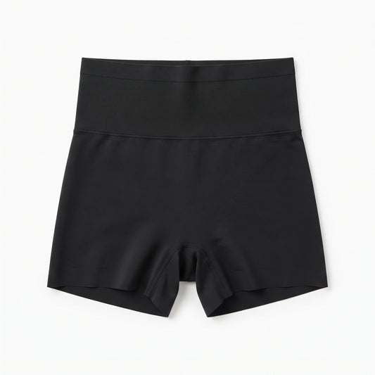 Corrigerende Short met Hoge Taille in zwart, vooraanzicht