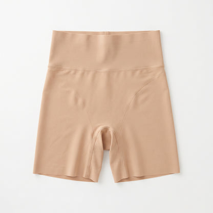 Corrigerende Short met Hoge Taille in beige, vooraanzicht