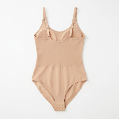Naadloze Corrigerende Body - Dagelijks Comfort in beige, vooraanzicht