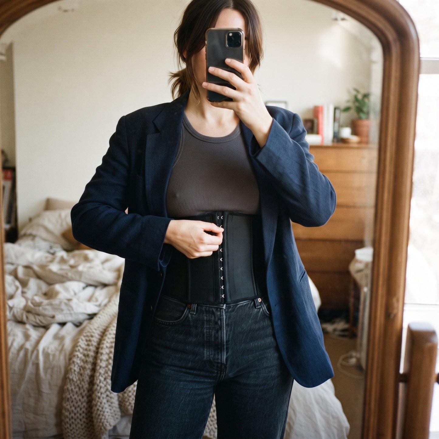 Taille Trainer met Baleinen - Stevige Ondersteuning, lifestyle-foto