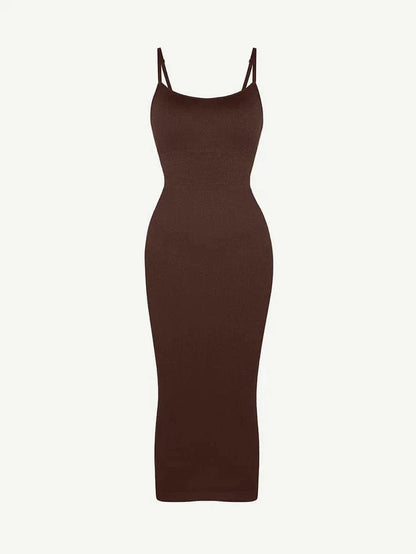 CurvyPower | NL Midi Dress Waist Control Bodycon Shapewear Midi Dress