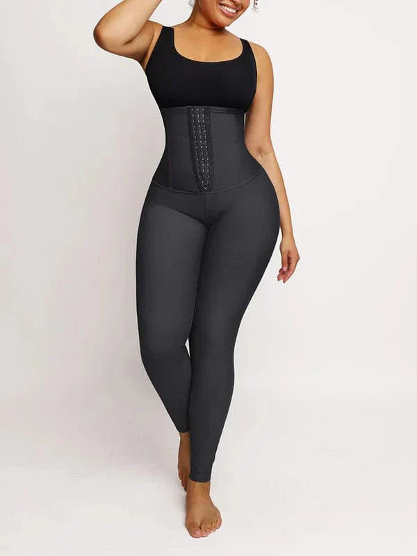 CurvyPower | NL Pants Black / S High Waist Denim Tummy Control Shaper Pants