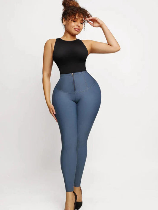 CurvyPower | NL Pants High Waist Trainer Denim Shaper Pants