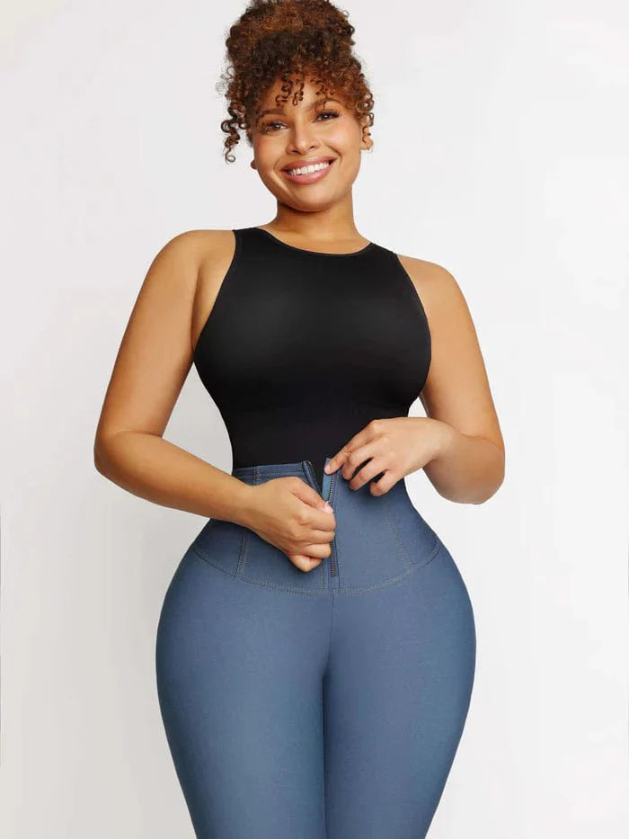 CurvyPower | NL Pants High Waist Trainer Denim Shaper Pants