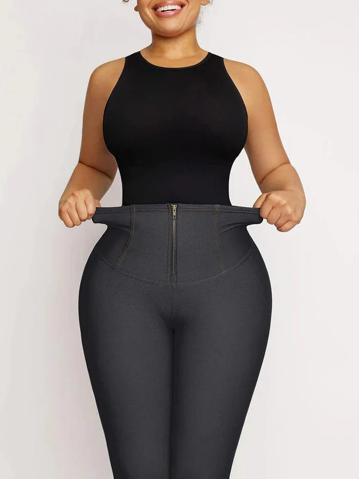 CurvyPower | NL Pants High Waist Trainer Denim Shaper Pants