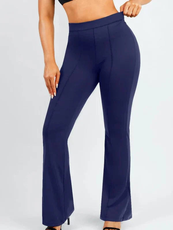 CurvyPower | NL Pants High-Waisted Flare Pants with Tummy Control and Leg Shaping
