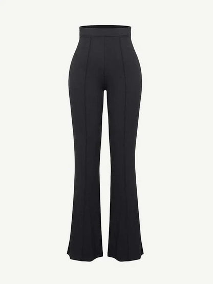 CurvyPower | NL Pants High-Waisted Flare Pants with Tummy Control and Leg Shaping