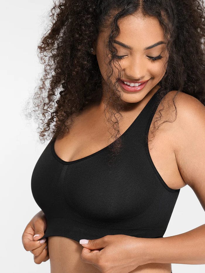 CurvyPower | NL Sports Bra Wireless Bust Support Shaper Bra with Removable Pads