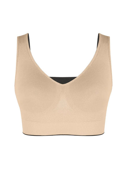 CurvyPower | NL Sports Bra Wireless Bust Support Shaper Bra with Removable Pads