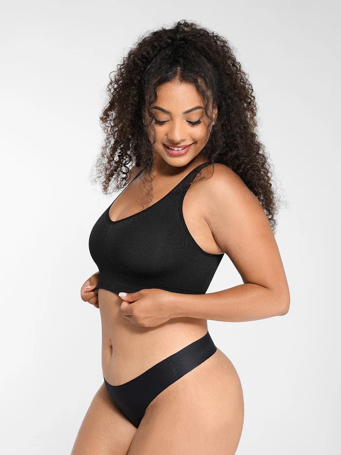 CurvyPower | NL Sports Bra Wireless Bust Support Shaper Bra with Removable Pads