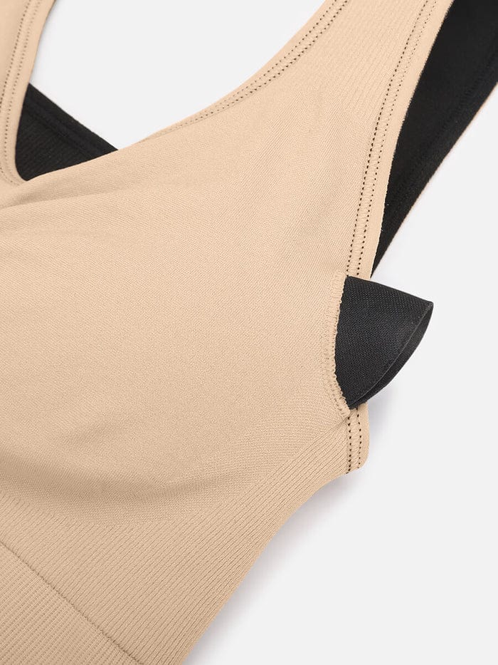 CurvyPower | NL Sports Bra Wireless Bust Support Shaper Bra with Removable Pads
